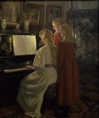 Michael Ancher Children Singing china oil painting image